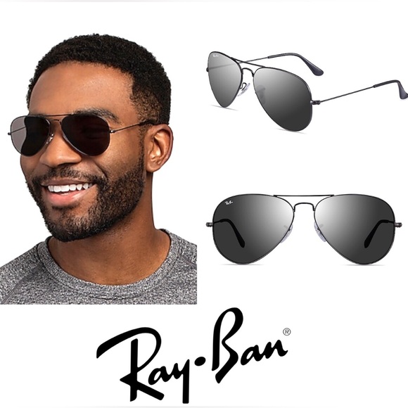 Ray-Ban Other - Ray-Ban RB3025 Black Large Metal Aviator Sunglasses
